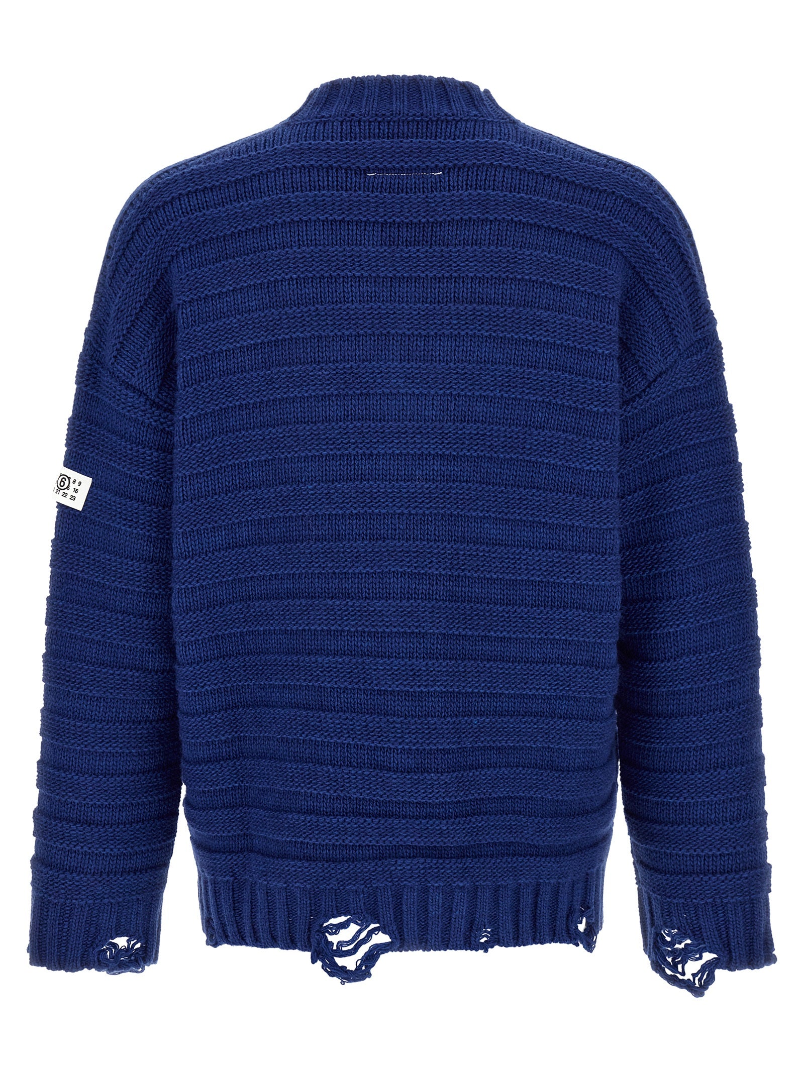 Blue Virgin Wool Cardigan