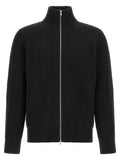 Black Wool Full-Length Jacket
