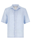 Blue Linen Blouse