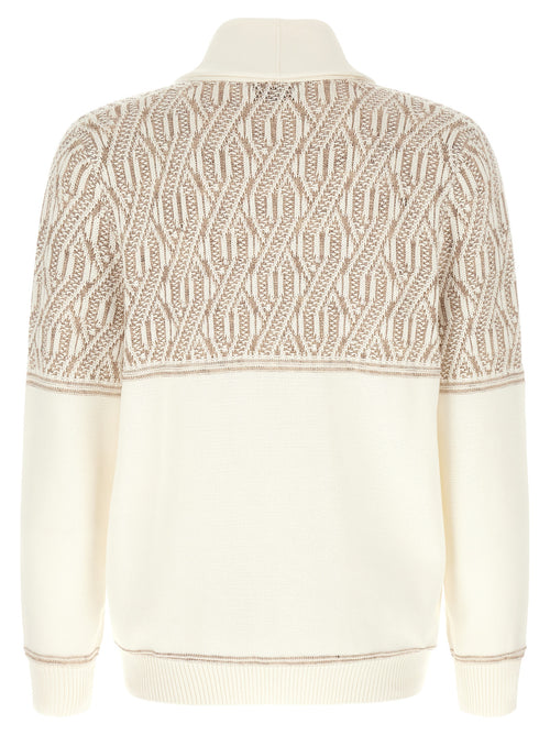 Beige Cotton Cardigan