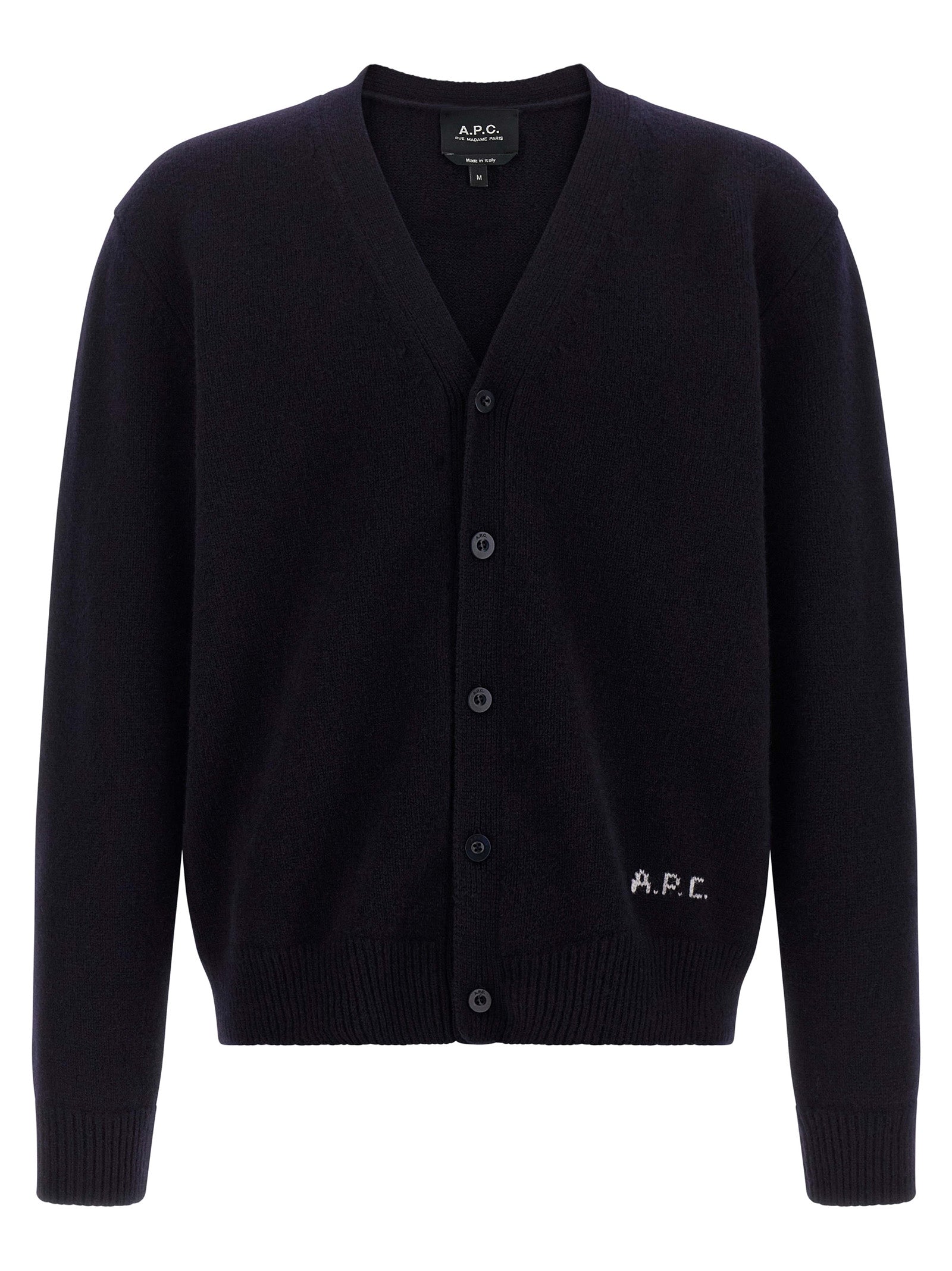 Blue Wool Cardigan