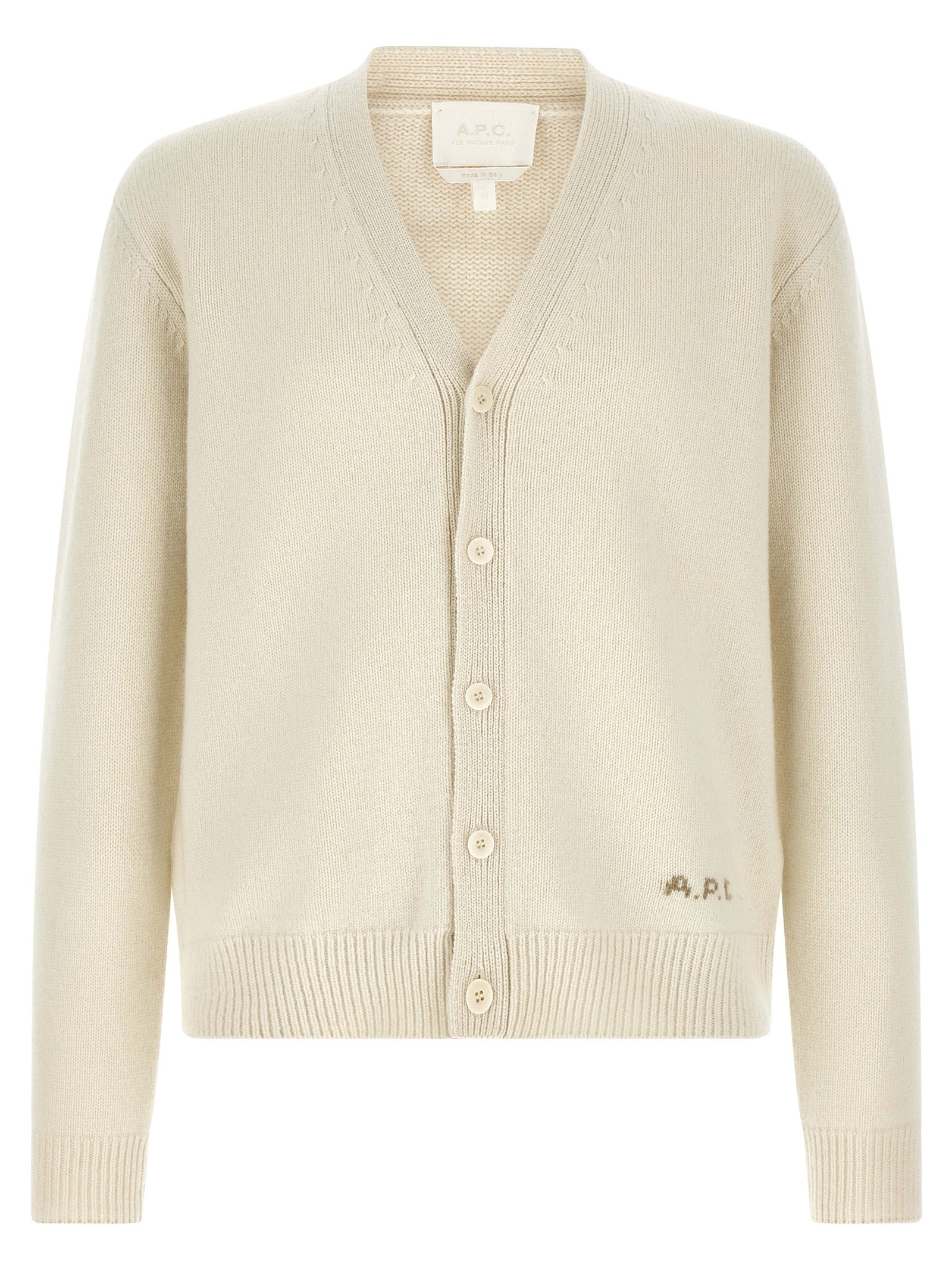 White Wool Cardigan