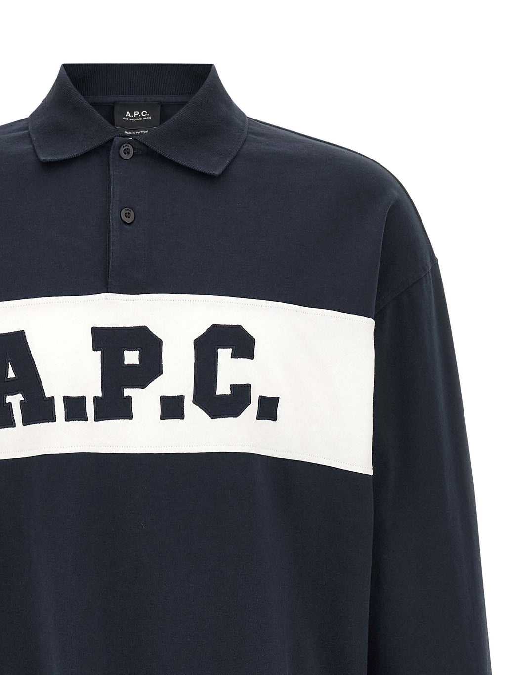 Blue Cotton Polo Shirt