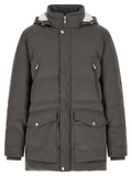 Gray Polyamide Parka