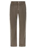 Gray Cotton Chino Pants