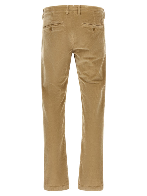 Beige Cotton Chino Pants