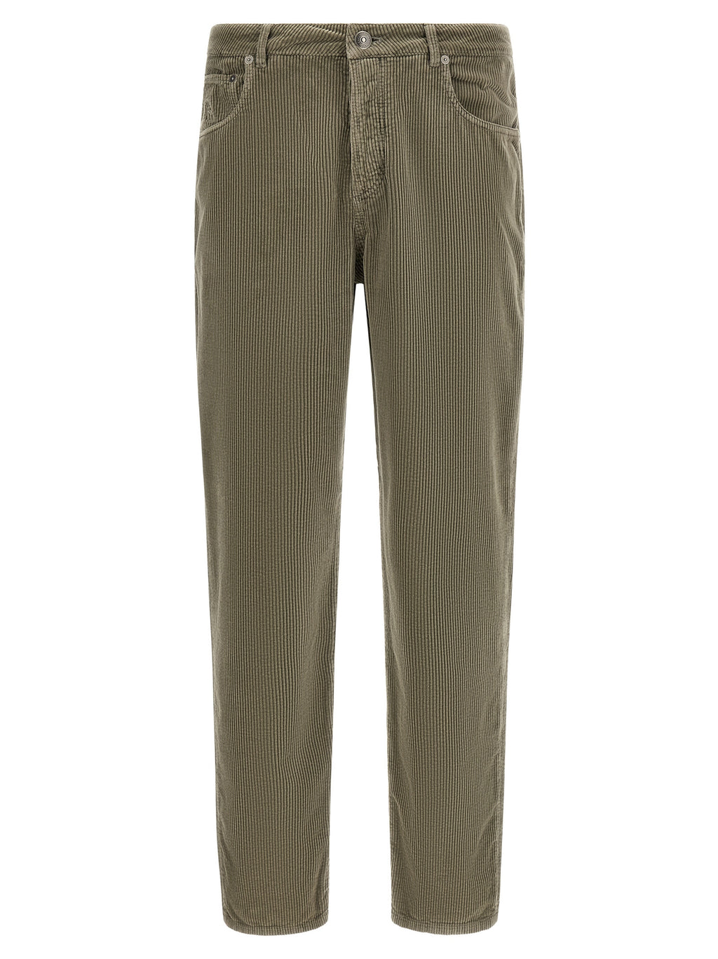 Bicolor Cotton Casual Pants