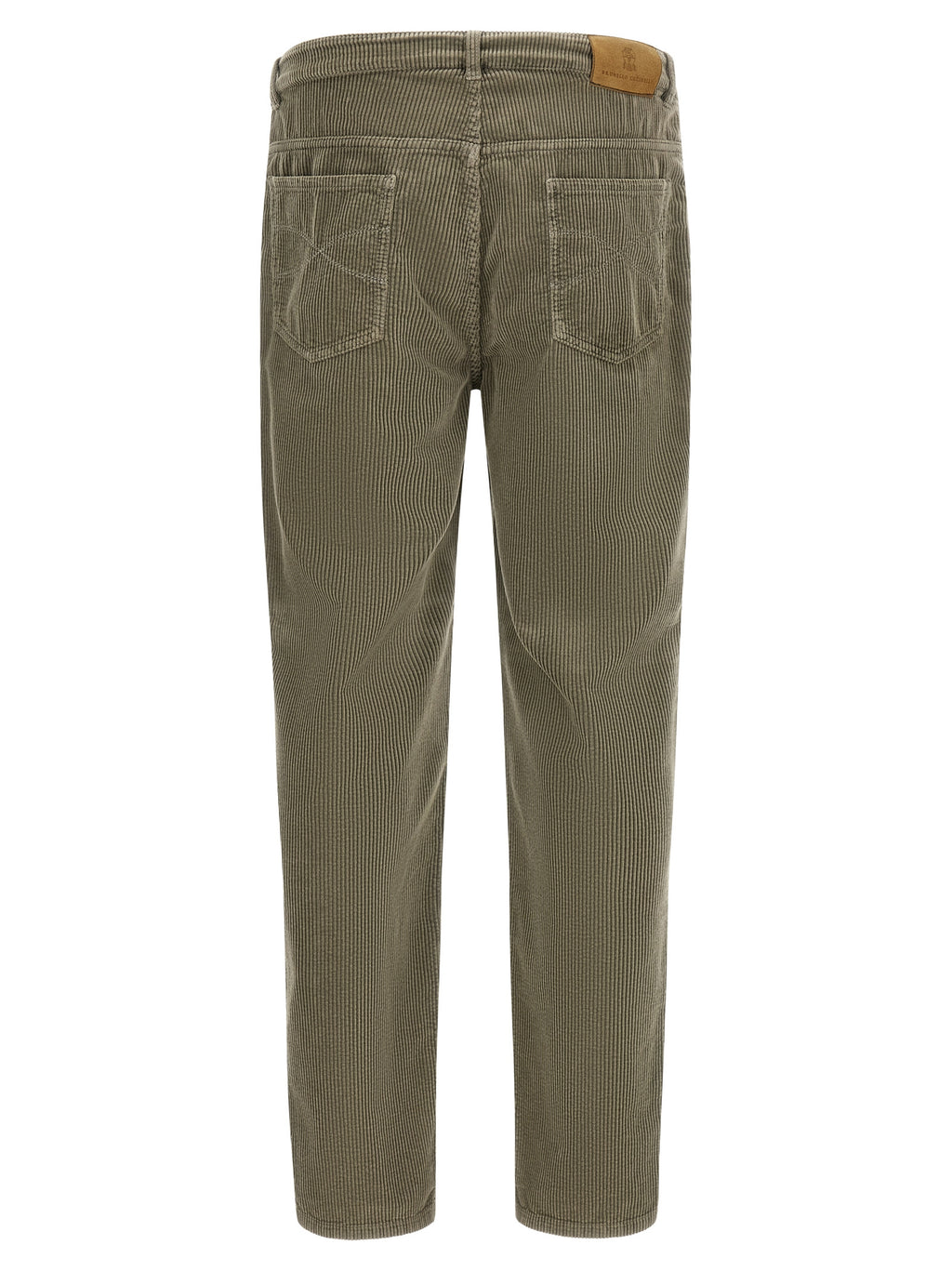 Bicolor Cotton Casual Pants