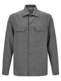 Gray Virgin Wool Blouse