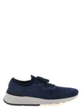 Blue Cotton Athletic Sneakers