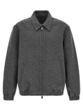 Gray Wool Full-Length Jacket