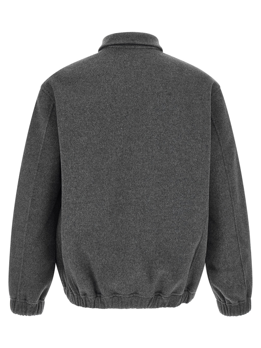 Gray Wool Full-Length Jacket