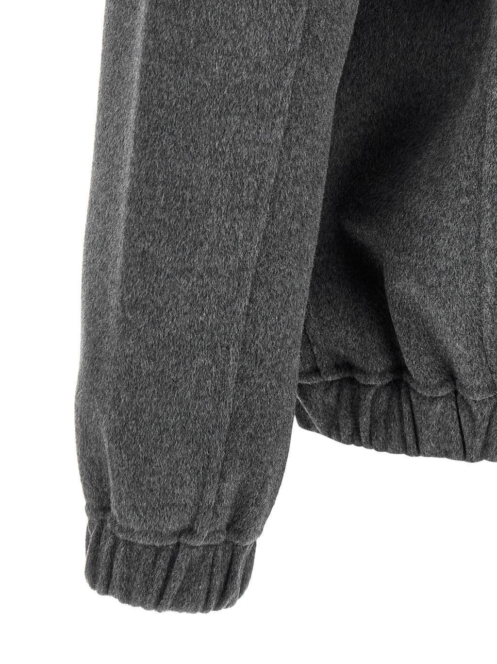 Gray Wool Full-Length Jacket