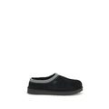 Black Leather Mules