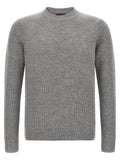 Gray Virgin Wool Cardigan