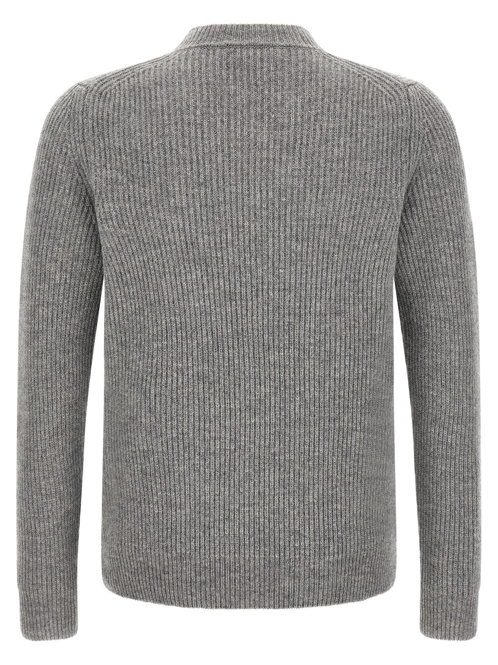 Gray Virgin Wool Cardigan