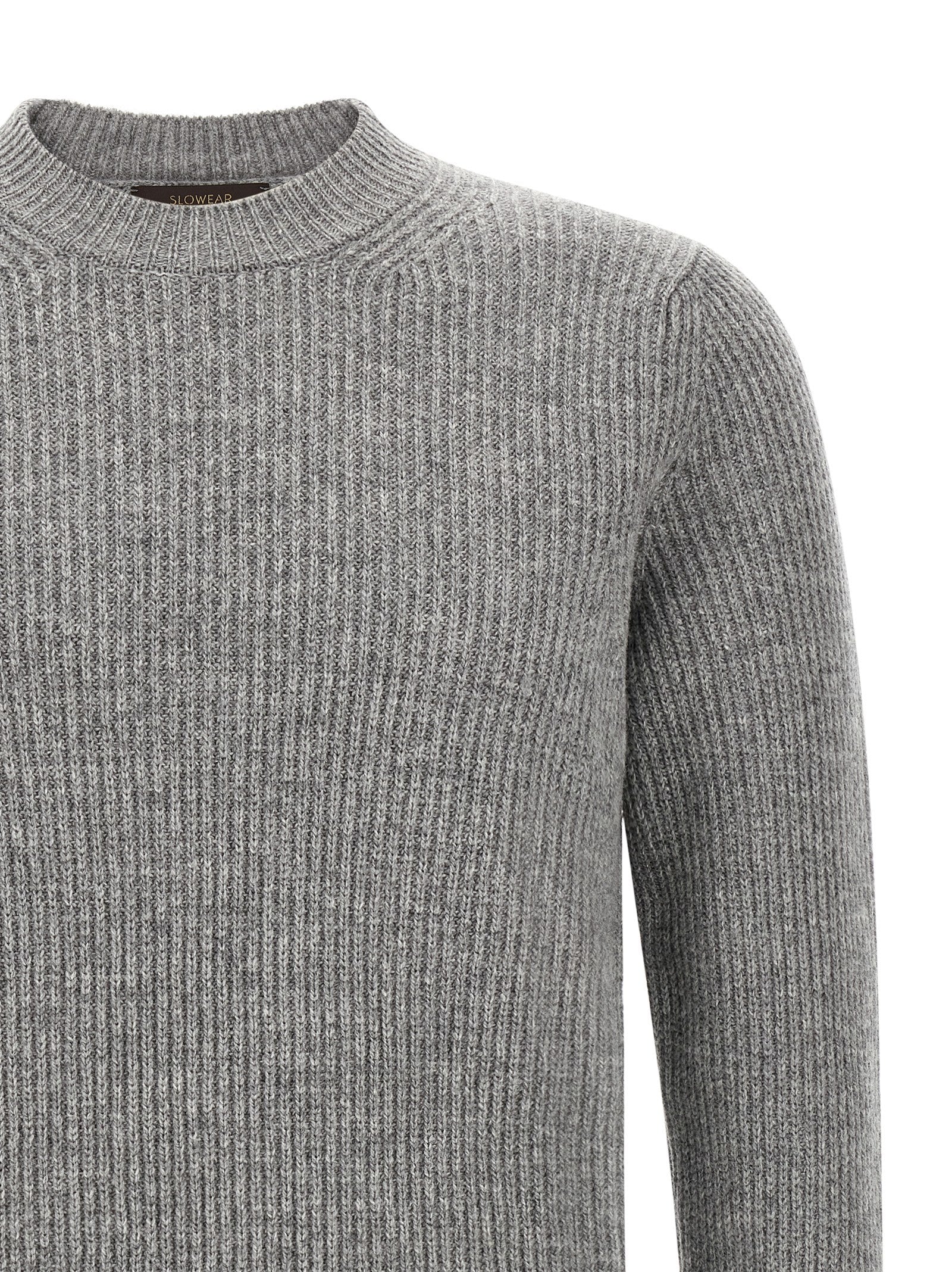 Gray Virgin Wool Cardigan
