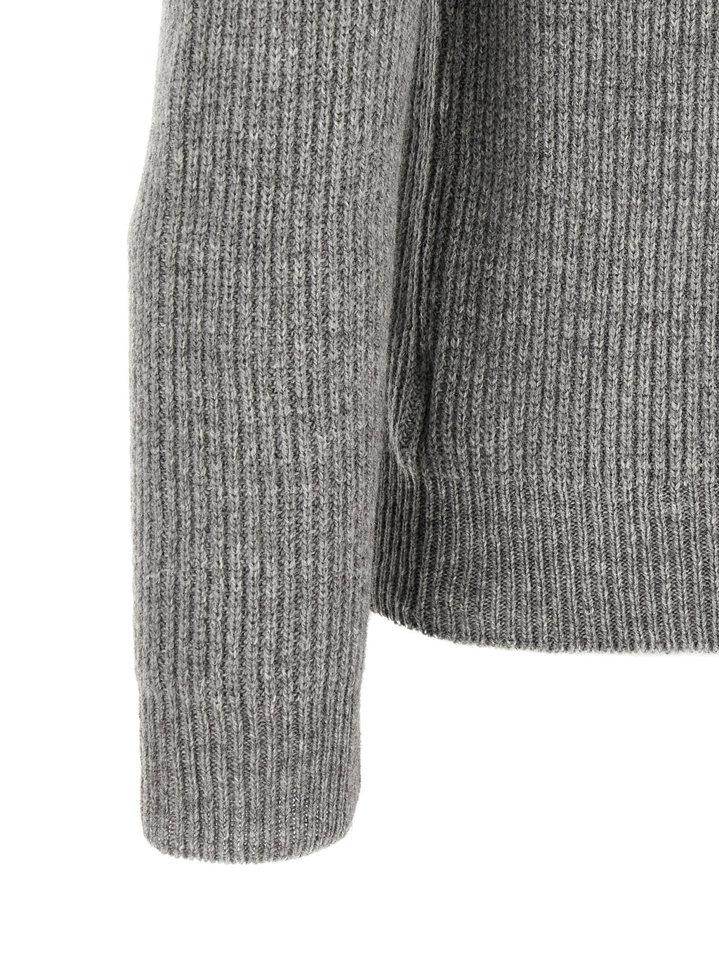 Gray Virgin Wool Cardigan