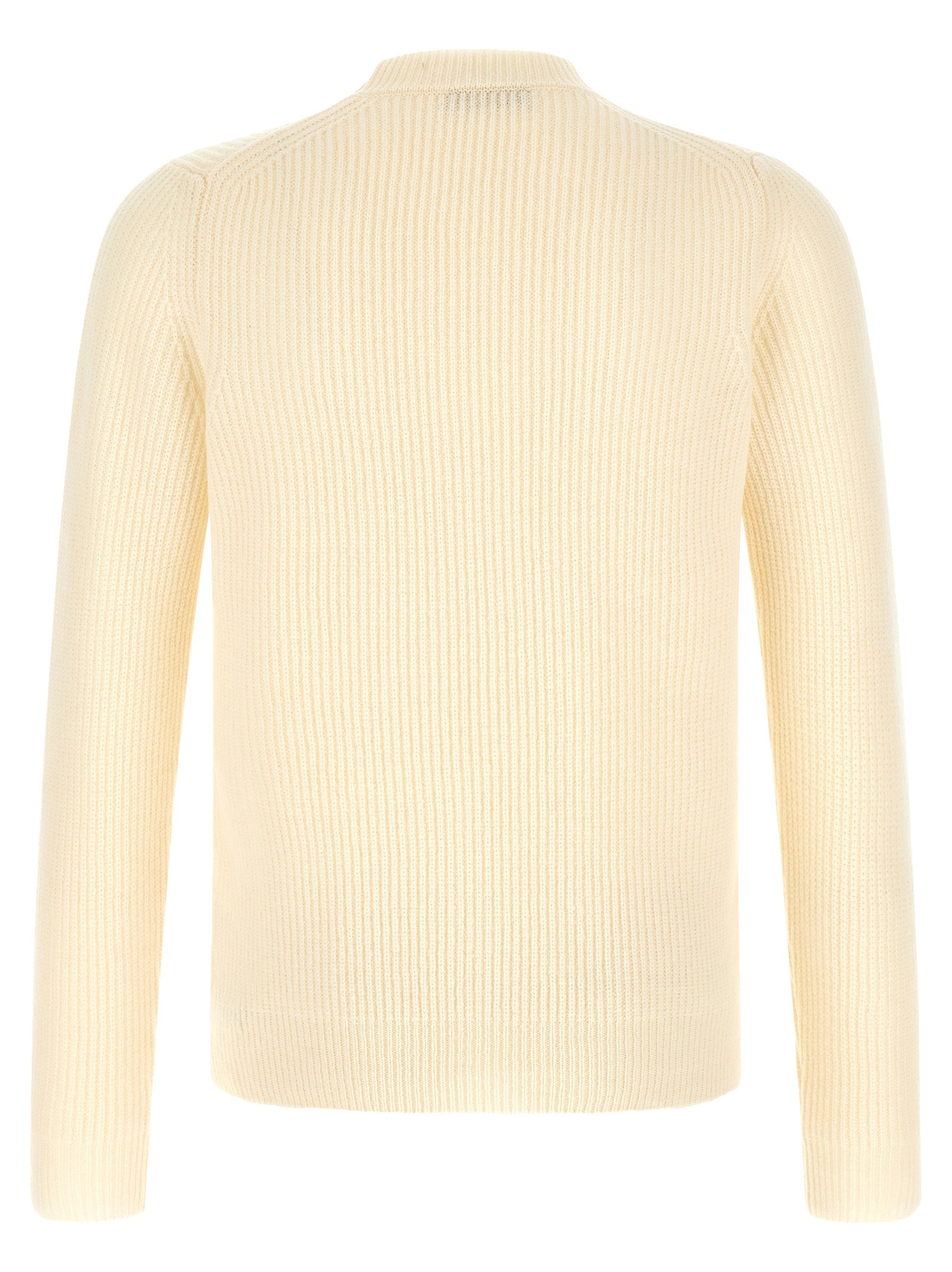 White Virgin Wool Cardigan