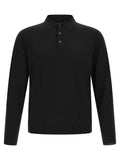 Black Virgin Wool Polo Shirt