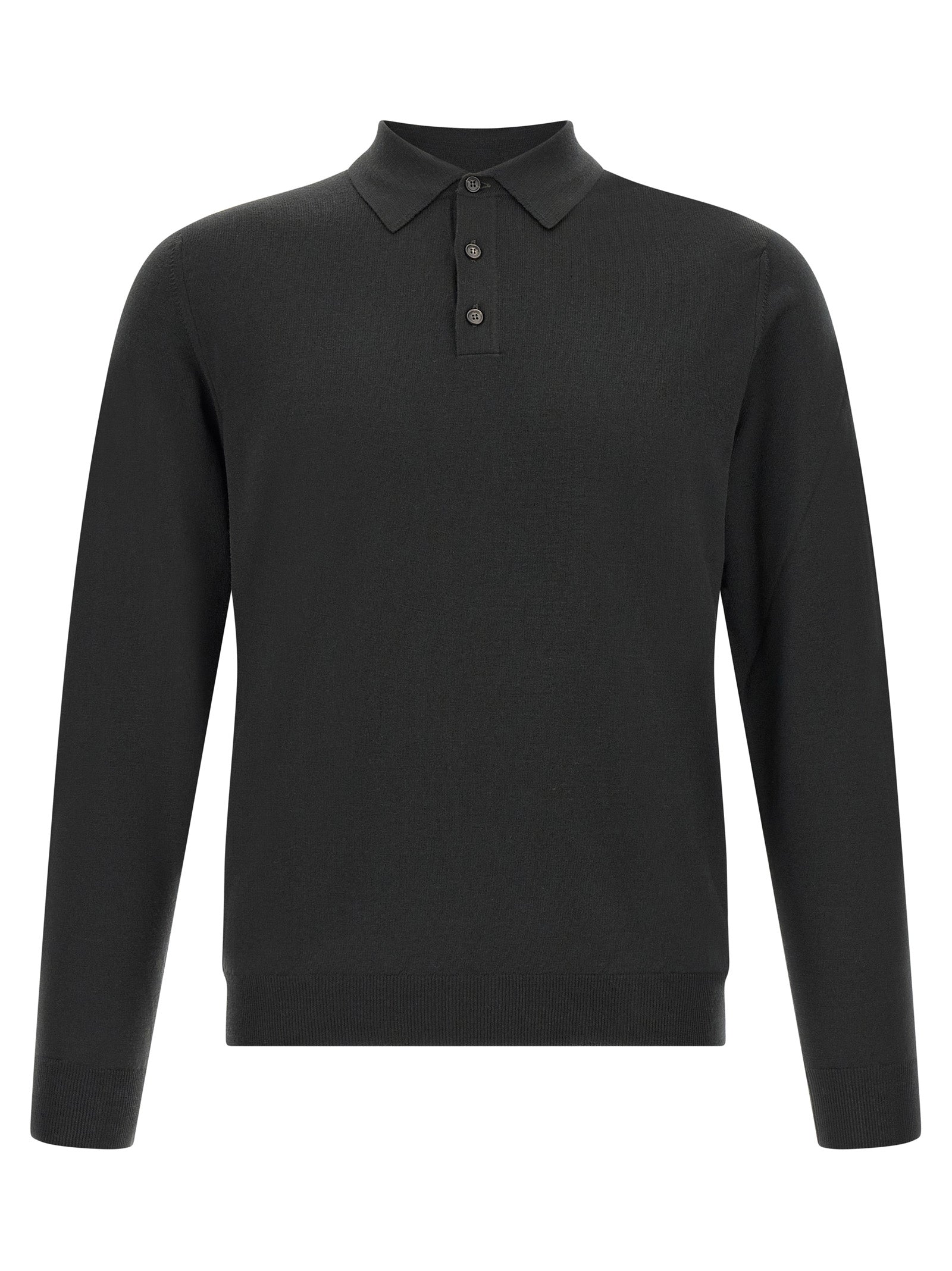 Bicolor Virgin Wool Polo Shirt