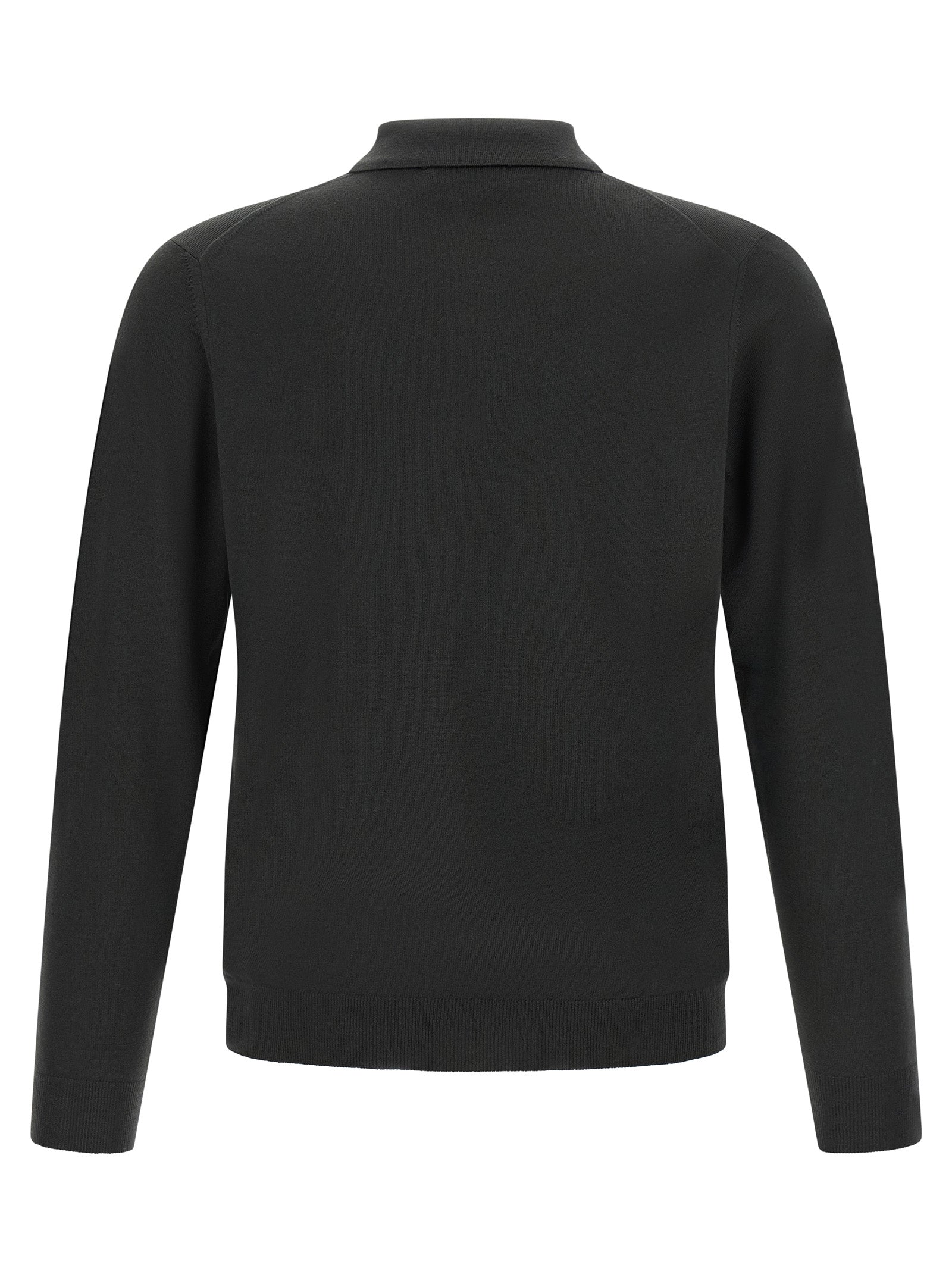 Bicolor Virgin Wool Polo Shirt