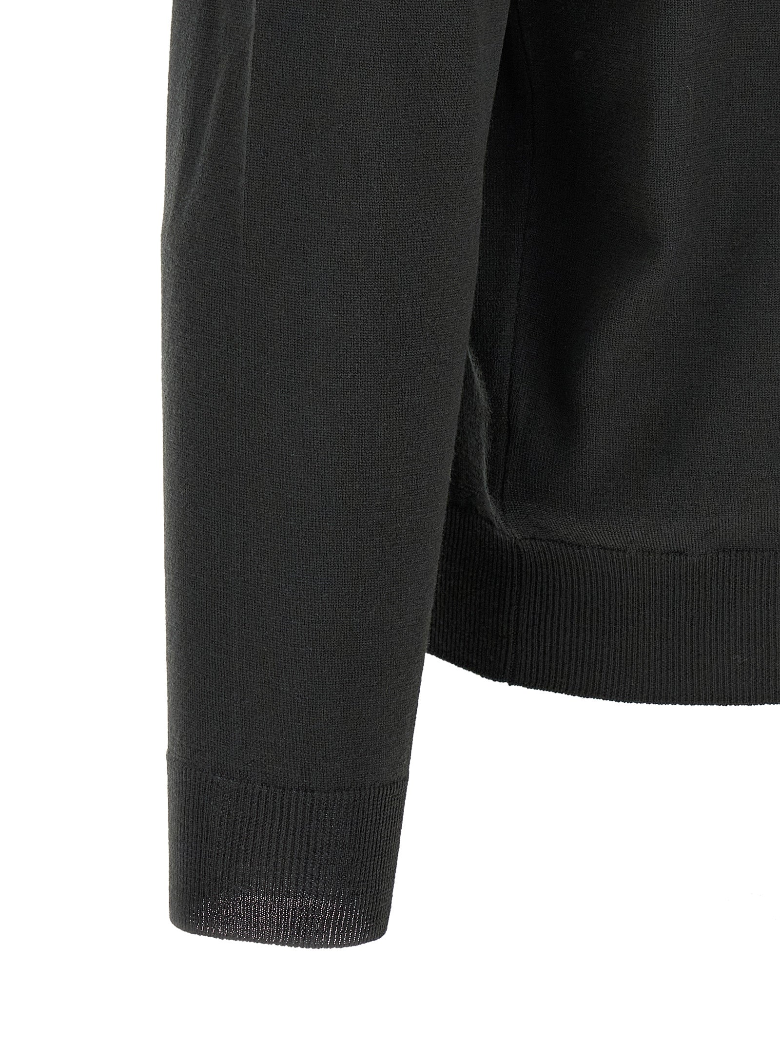 Bicolor Virgin Wool Polo Shirt