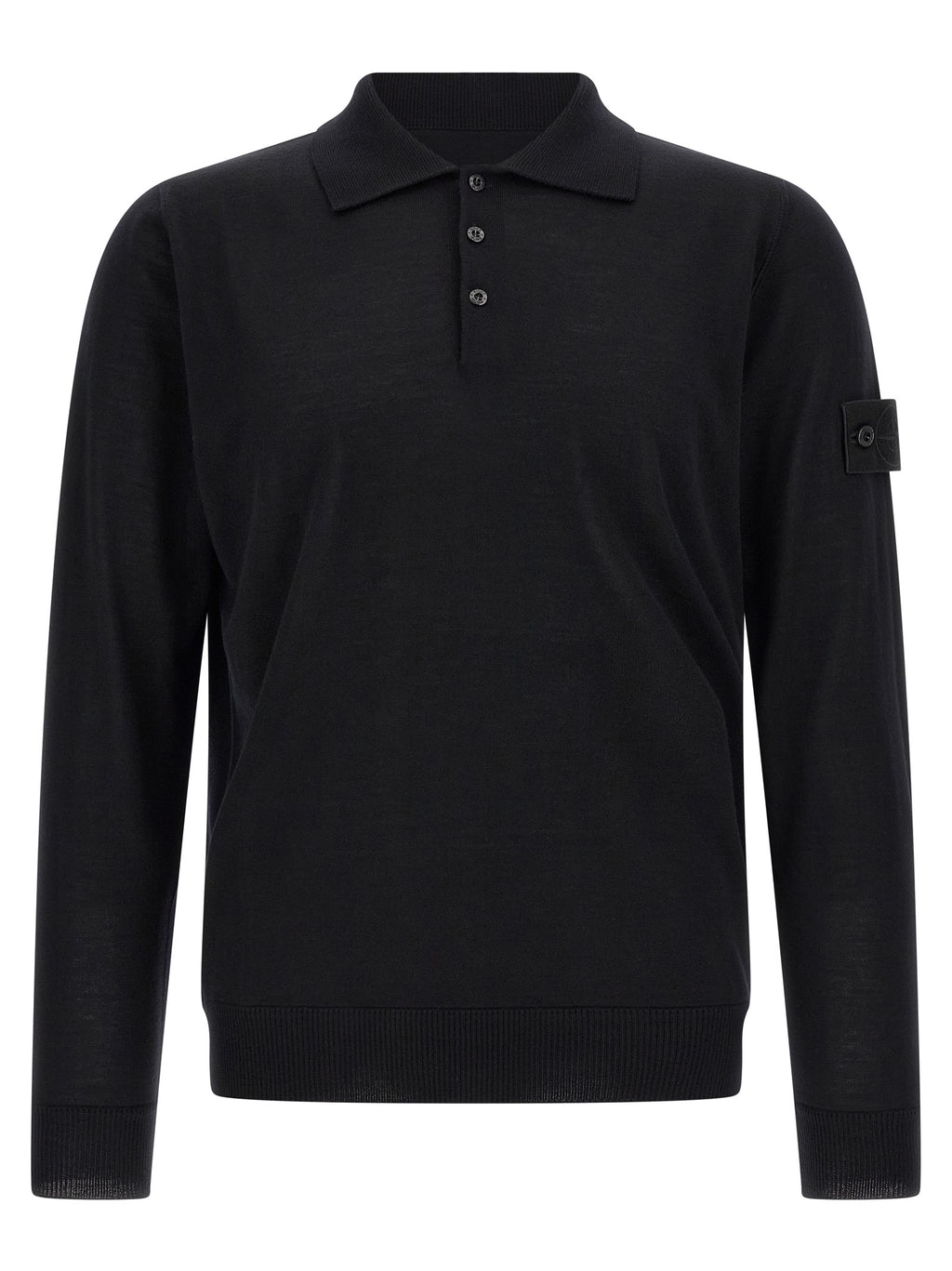 Black Virgin Wool Cardigan