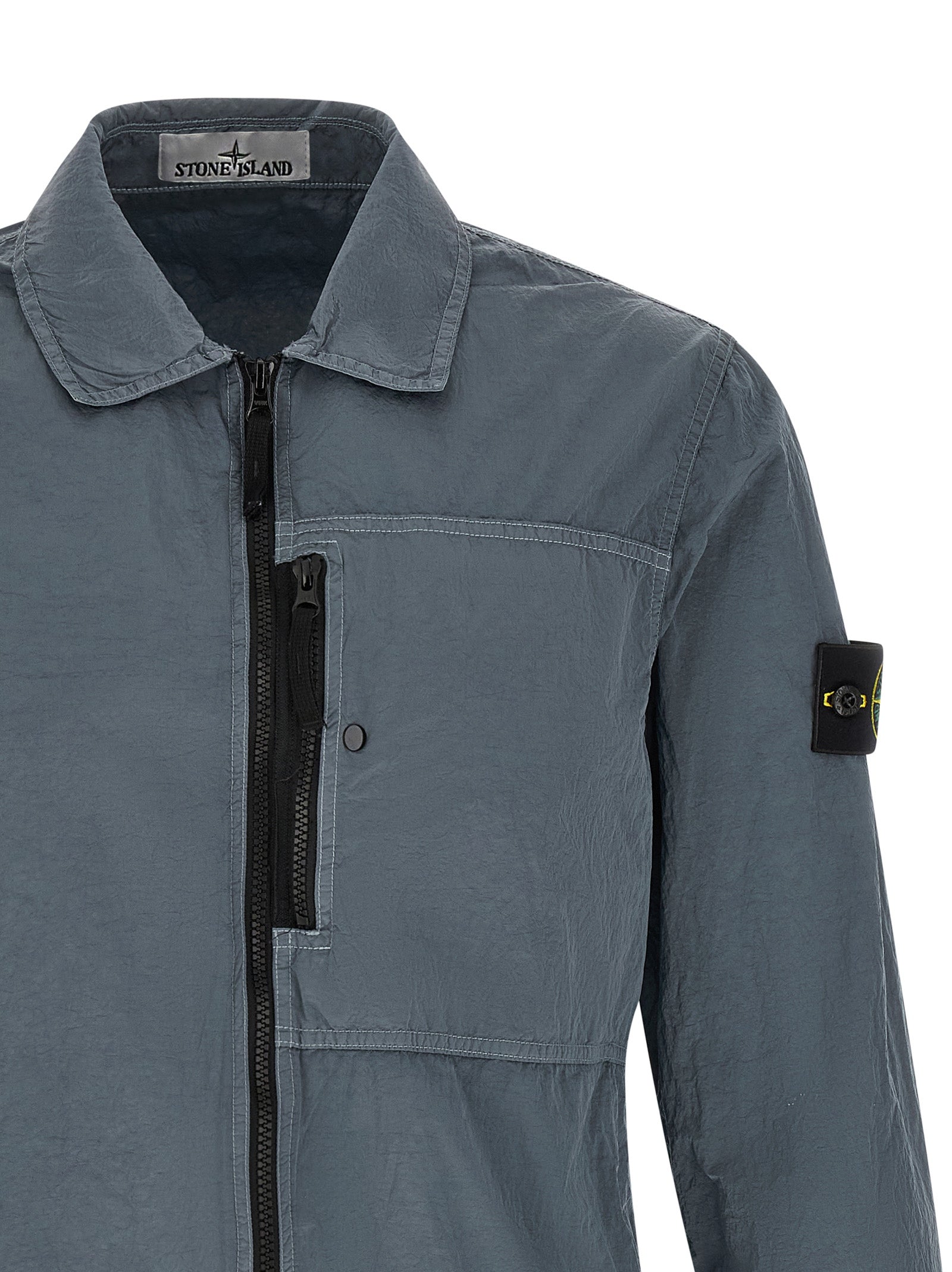 Gray Polyamide Blouse