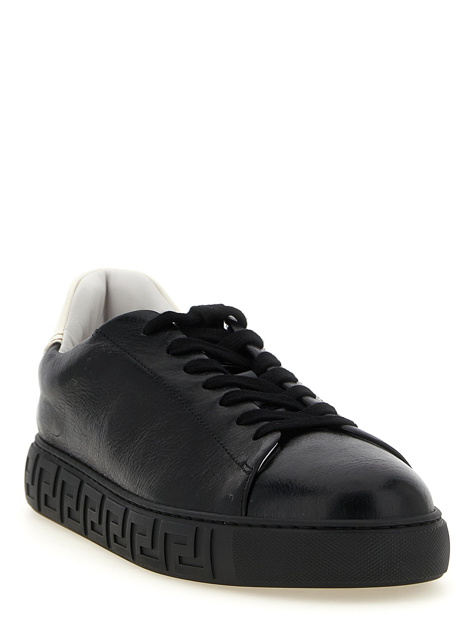 Bicolor Calfskin Low Top Sneakers