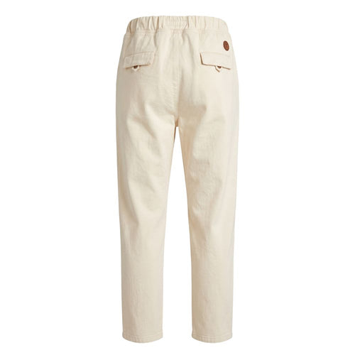 Beige Cotton Men Pants