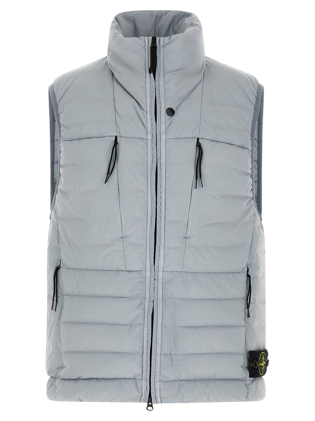 Gray Polyamide Sleeveless Jacket