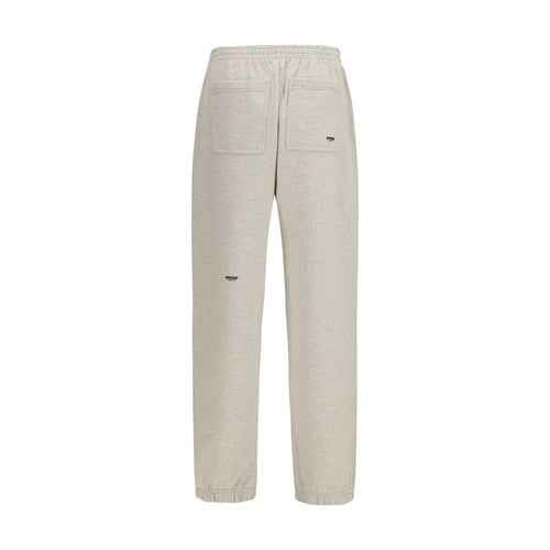 Beige Cotton Casual Pants