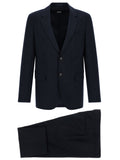 Blue Virgin Wool Two-Piece Suit