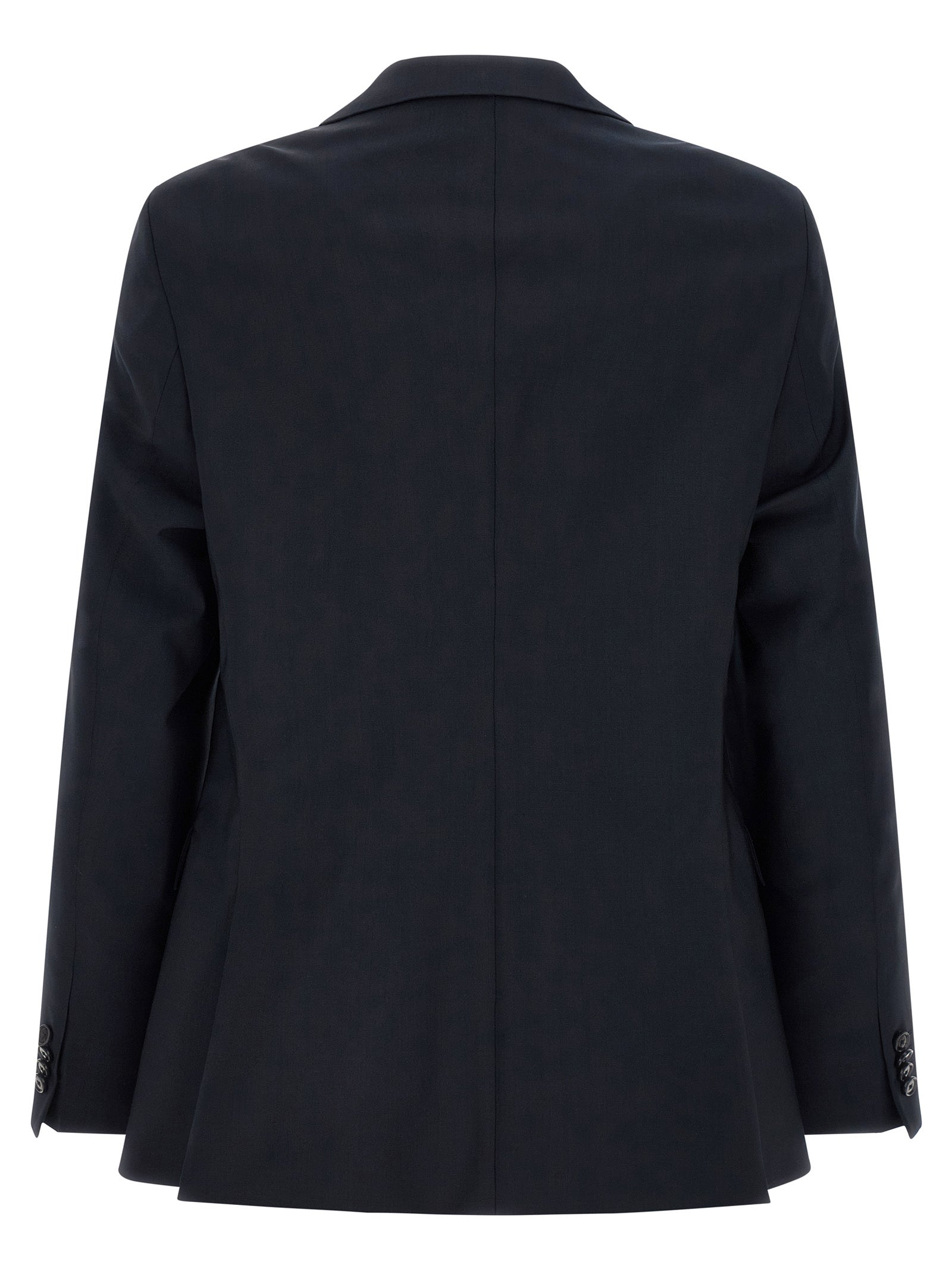 Blue Virgin Wool Two-Piece Suit
