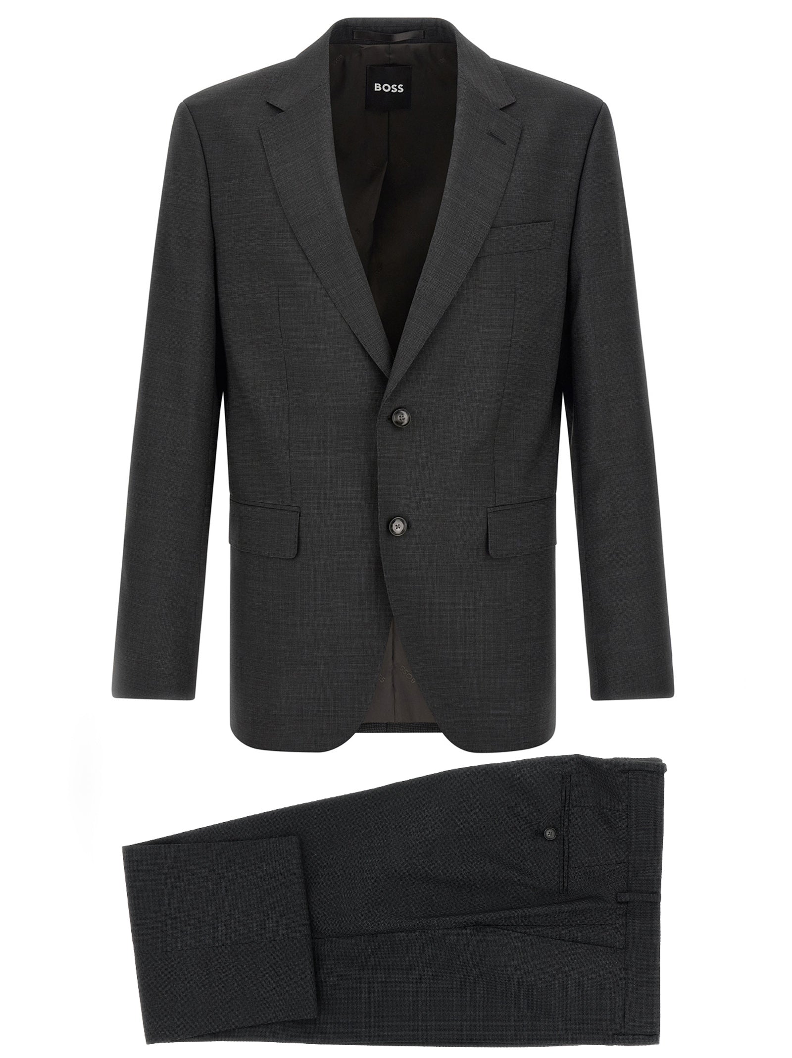 Gray Virgin Wool Two-Piece Suit