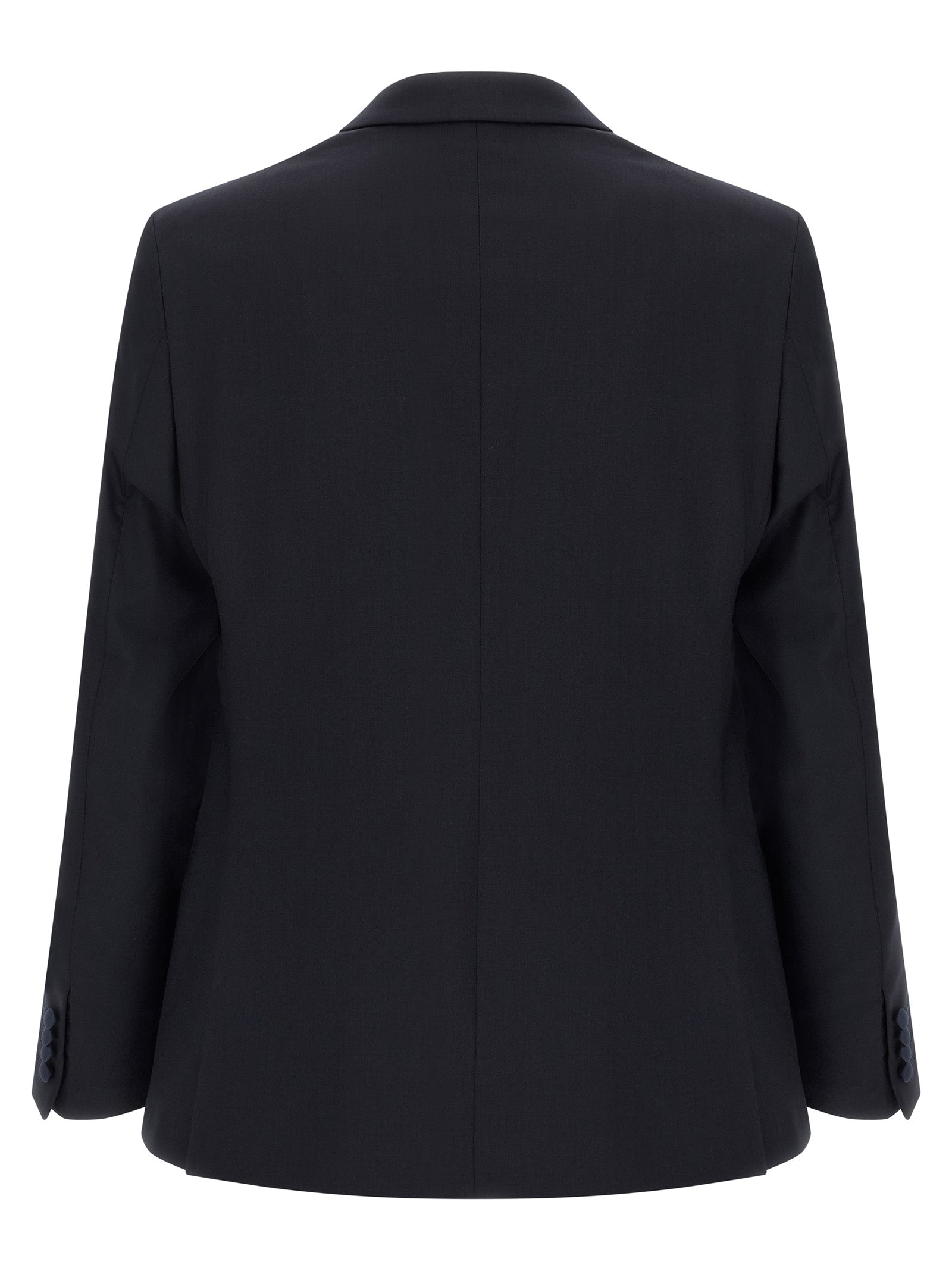 Black Wool Two-Piece Suit