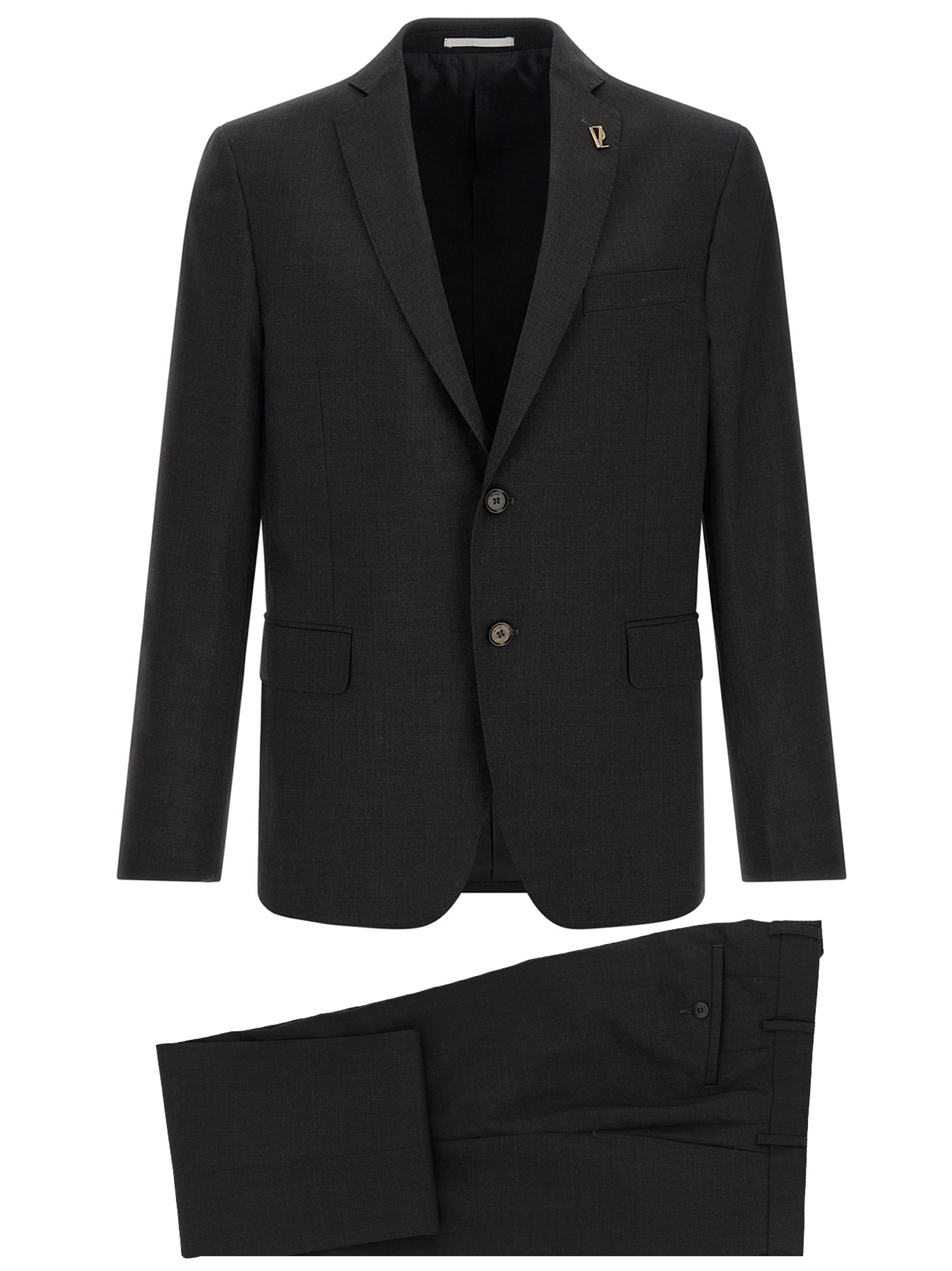 Gray Wool Two-Piece Suit
