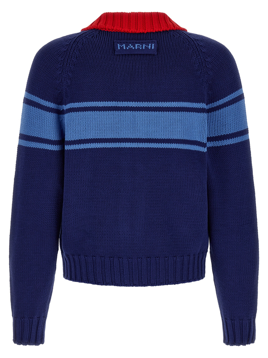 Blue Cotton Cardigan
