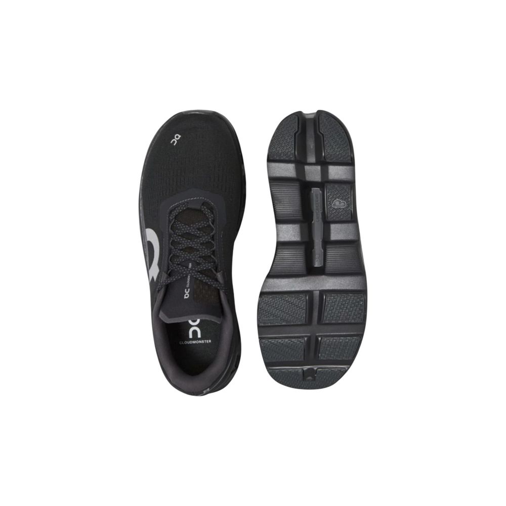 Black Synthetic Athletic Sneakers