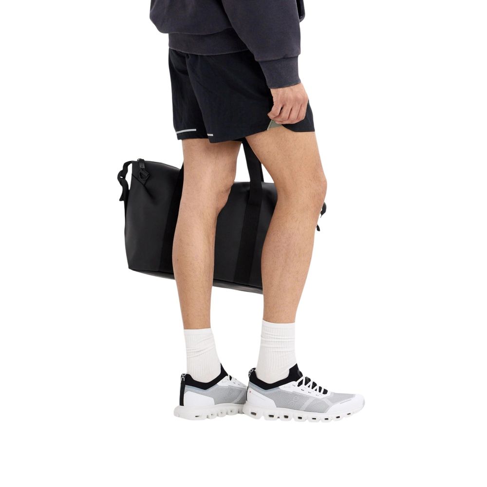 Black And White Synthetic Athletic Sneakers