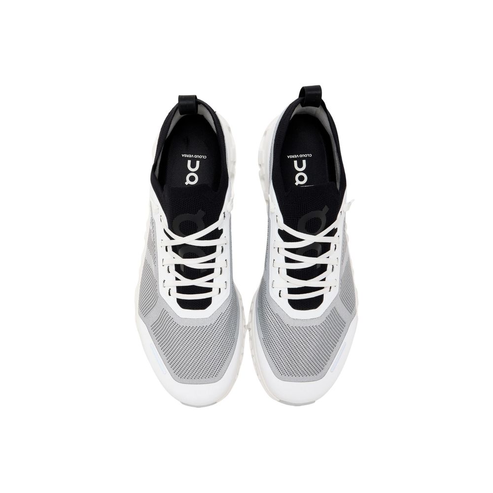 Black And White Synthetic Athletic Sneakers