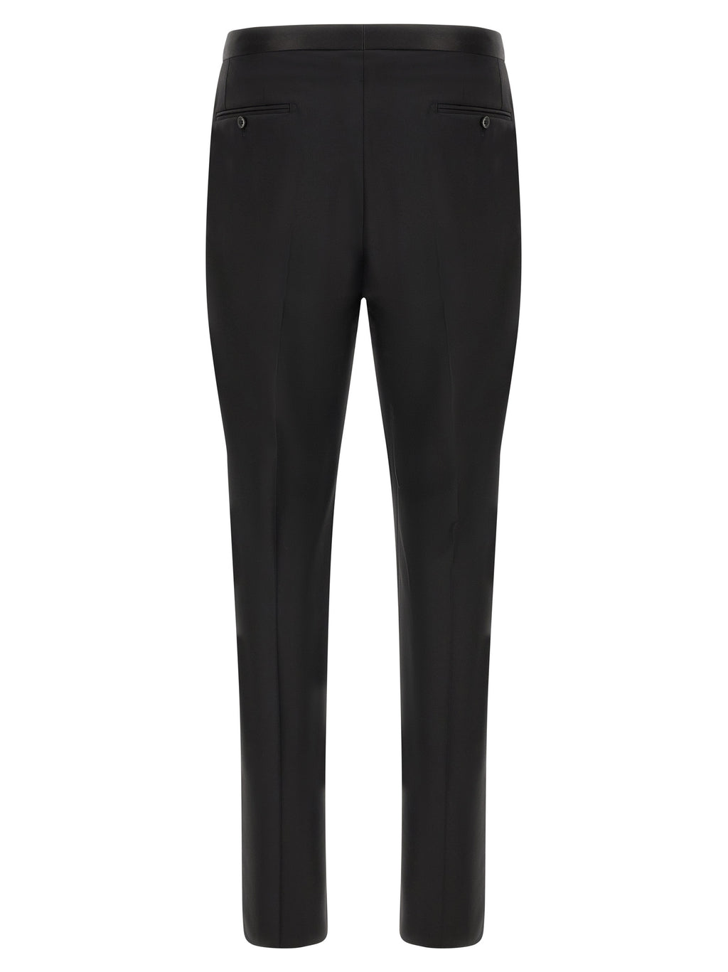Black Virgin Wool Two-Piece Suit