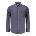 Blue Cotton Men's Shirt