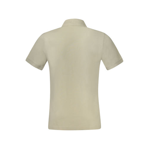 Beige Cotton Men's Polo