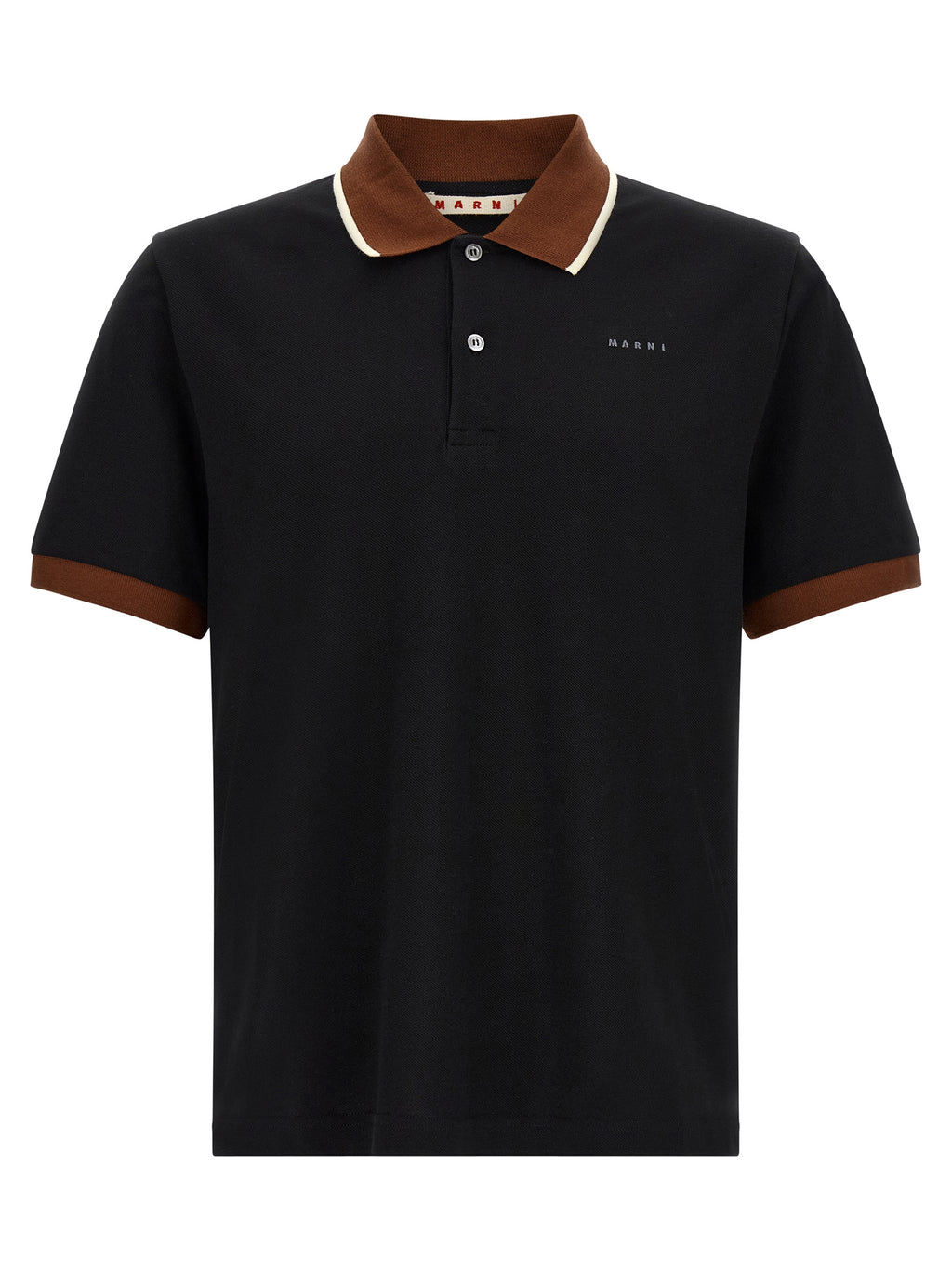 Black Cotton Polo Shirt