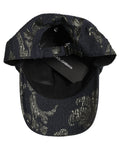 Men Black Floral Barocco Cotton Baseball Cap Hat