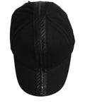 Men Black Cotton Baseball Cap 6 Panels Hat