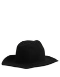 Men Black Classic Wide Brim Fedora Capello Hat