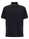 Blue Cotton Polo Shirt